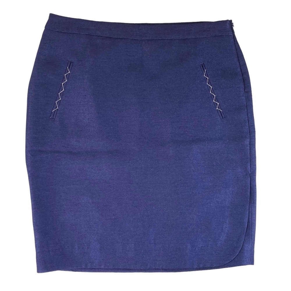 NEW Leon Max Skirt Size 4 Blue New Without Tags Limited Edition Office Work